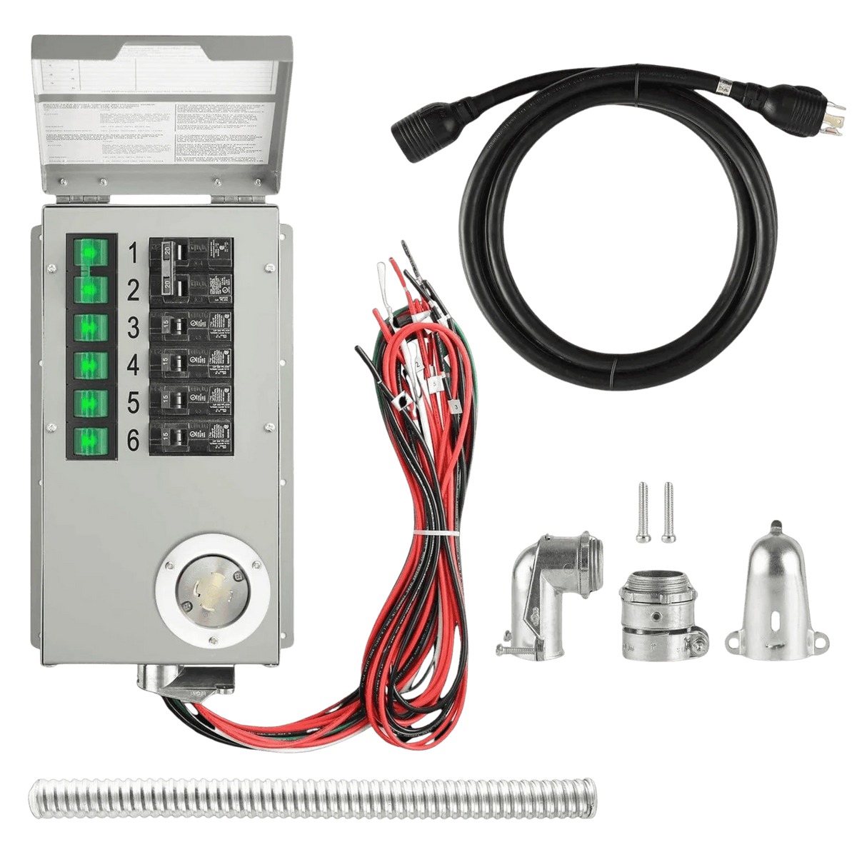 Nature's Generator 120V/240V 30A 6-Circuit Non-Automatic Transfer Switch NGPHPTK