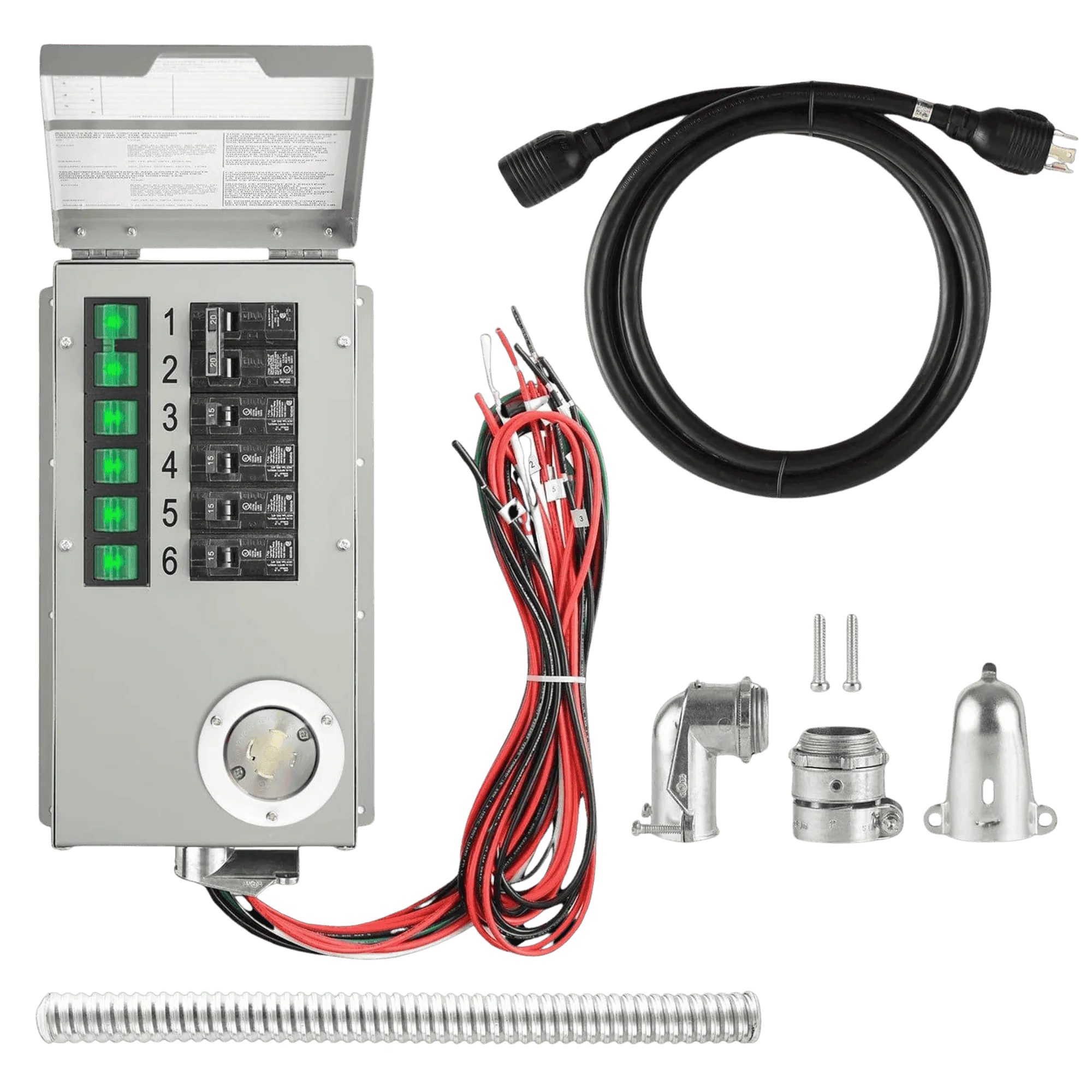 Nature's Generator 120V/240V 30A 6-Circuit Non-Automatic Transfer Switch NGPHPTK