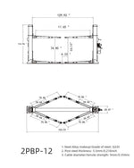Olympic 12,000 lb Heavy-Duty Base Plate 2-Post Vehicle Lift with 3-Stage Arms 2PBP-12