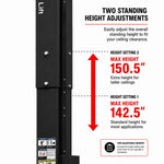 Olympic 10,000 lb. ALI-Certified Super Asymmetric 2-Post Car Lift 2PAS-10