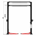 Olympic 10,000 lb. ALI-Certified Super Asymmetric 2-Post Car Lift 2PAS-10