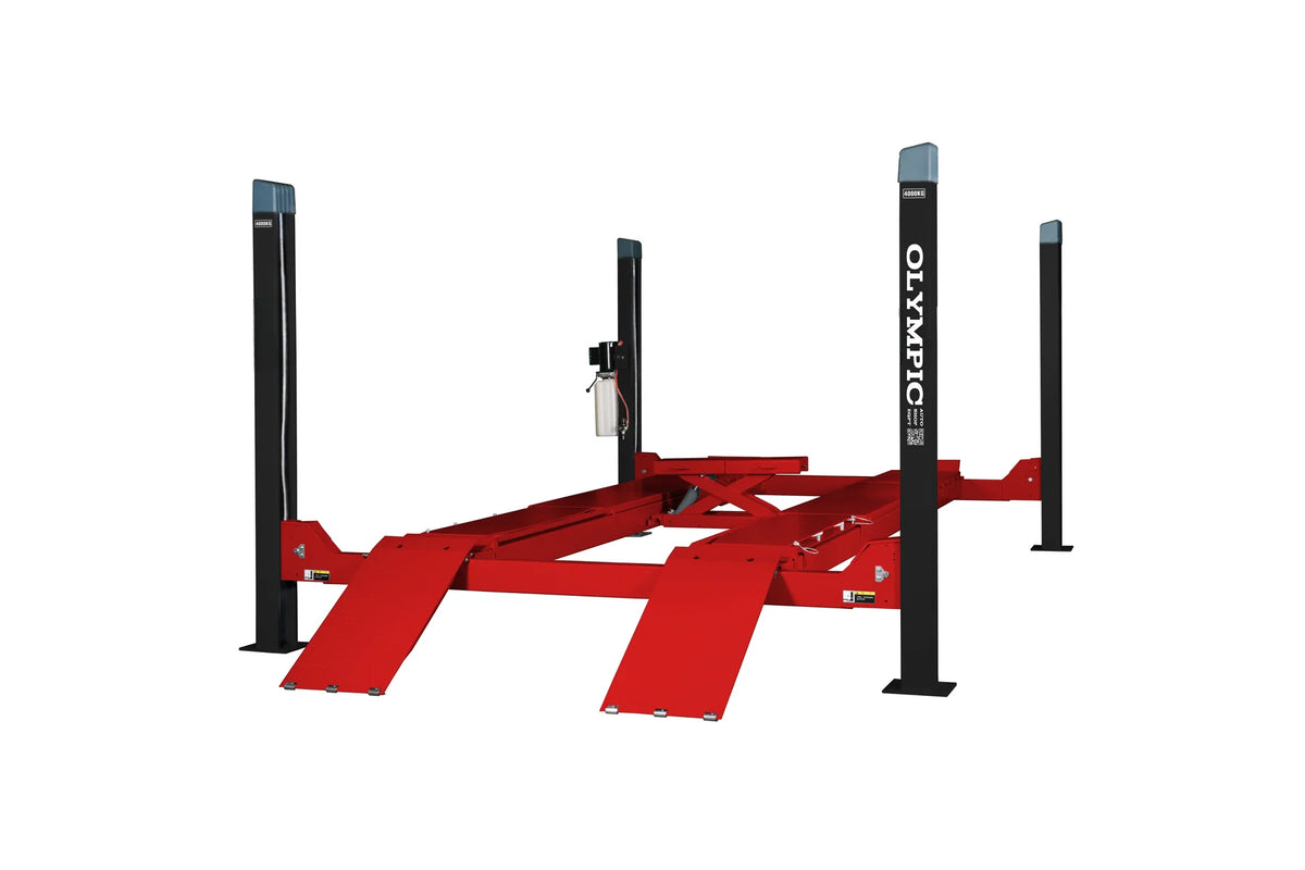 Olympic 12,000 lb. Heavy-Duty 4-Post Alignment Lift with Turntables & Slip Plates 4PHDXLA-12