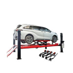 Olympic “The Dually” 10,000 lb 4-Post Alignment Lift with Built-In Scissor Jacks – Adjustable Runways – Portable Vehicle Lift 4PXLA-10
