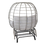 Sunnydaze Double Outdoor Egg Chair with Legs with Cushions and Pillows - Gray DL-912