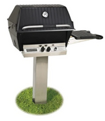 Broilmaster Premium NG Gas Grill Package w/Stainless Steel In-Ground Post P3PK6N