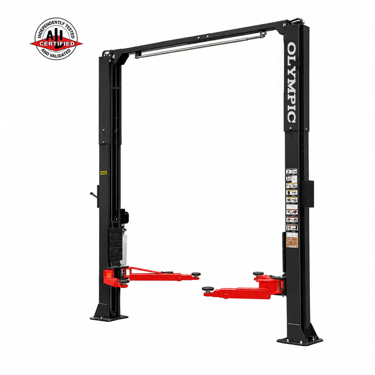 Olympic 10,000 lb. ALI-Certified Super Asymmetric 2-Post Car Lift 2PAS-10