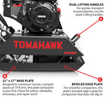 Tomahawk Vibratory Plate Compactor Tamper with Kohler Engine for Dirt Gravel Soil Compaction TPC80