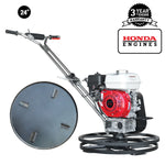 Tomahawk 24" Concrete Power Trowel Edger 5.5HP Honda Float Pan Blade Screed Finishing Tool TPT24H