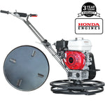 Tomahawk 24" Concrete Power Trowel Edger 5.5HP Honda Float Pan Blade Screed Finishing Tool TPT24H