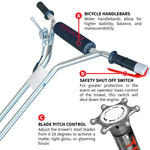 Tomahawk 24" Concrete Power Trowel Edger 5.5HP Honda Float Pan Blade Screed Finishing Tool TPT24H
