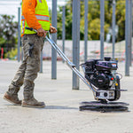 Tomahawk 24" Concrete Power Trowel Edger 6HP Kohler Float Pan Blade Screed Finishing Tool JXPT24K