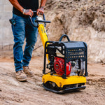 Tomahawk 5.5 HP Honda Reverse Plate Compactor 19x14 Plate for Asphalt, Aggregate, Cohesive Soil Compaction TPC100H