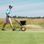Spyker Commercial Push Spreader | Powder Coated | 13-In. Wheel | 50-Lb. Capacity SPY50L-1P