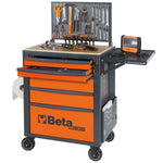 Beta RSC24 Heavy Duty Rolling Tool Cabinet, 5 Drawers, Ball Bearing Slides, Rubber Mat Liners, 5" Casters, Anti-Fall Edge Worktop, 1760 lbs Load Capacity RSC24IT/5