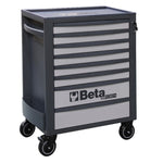 Beta RSC24 Heavy Duty Rolling Tool Cabinet, 8 Drawers, Orange, Ball Bearing Slides, Rubber Mat Liners, 5" Casters, Anti-Fall Edge Worktop, 1760 lbs Load Capacity, Made in Italy RSC24/8
