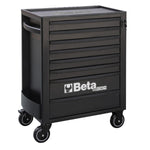 Beta RSC24 Heavy Duty Rolling Tool Cabinet, 8 Drawers, Orange, Ball Bearing Slides, Rubber Mat Liners, 5" Casters, Anti-Fall Edge Worktop, 1760 lbs Load Capacity, Made in Italy RSC24/8