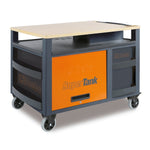 Beta RSC28 SuperTank Rolling Tool Cabinet, 10 Drawers, Wood Worktop, RSC28