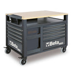 Beta RSC28 SuperTank Rolling Tool Cabinet, 10 Drawers, Wood Worktop, RSC28