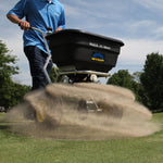 Spyker Commercial Push Spreader | Mulch & More | Stainless Steel |120 lbs. Capacity S60-12020