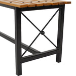 Sunnydaze European Chestnut 3-Piece Patio Dining Set DMR-935-942-2
