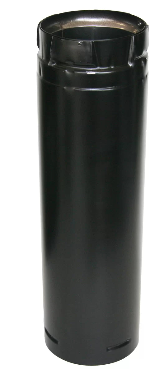 Duravent 3 In. x 12 In. Stainless Black Straight Pipe SD3012B