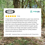 Orion ORIGIN Series — 6x6 Modular Deer Blind & 10 ft Elevated Stand Package