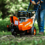 SuperHandy Compact Stump Grinder Pro - 9HP, 12" Cutting Blade, Effortless Stump Removal GUO110