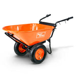 SuperHandy Electric Dualie Wheelbarrow - 24V 7Ah AGM Battery, 330Lb Max Weight GUO034