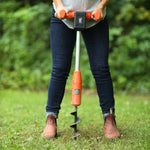 SuperHandy Electric Earth Auger - 20V 4Ah Battery, 12" x 3" Bit GUT141