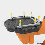 Siegmund System 28 1,200x200mm (47.2"x7.8") Octagonal Welding Table with Plasma Nitration 2-921200.P