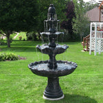 Sunnydaze 4-Tier Grand Courtyard Outdoor Water Fountain - 80" H FC-73850