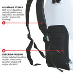 Tomahawk 6.5 Gallon Backpack Concrete Sprayer .5 GPM Gas Finishing Tool for Cement Sealant Curing Stain TCS6.5