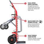 Tomahawk Electric Dolly Cart Hand Truck 570 lbs Capacity for Warehouses Shops & Material Handling TEZD260