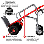 Tomahawk Electric Dolly Cart Hand Truck 570 lbs Capacity for Warehouses Shops & Material Handling TEZD260