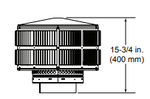 MAJ Round Termination Cap with Storm Collar for SL300 Series Wood Burning Pipe TR344
