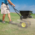 Spyker Commercial Push Spreader | Powder Coated | 13-In. Wheel | 50-Lb. Capacity SPY50L-1P