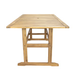 Sunnydaze Hatteras 7-Piece Outdoor Dining Set with Umbrella Hole - Patio Dining Set for 6 BOD-649-CMB