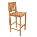 Sunnydaze 3-Piece Wood Patio Bar-Height Table and Chairs JVA-076-069-2