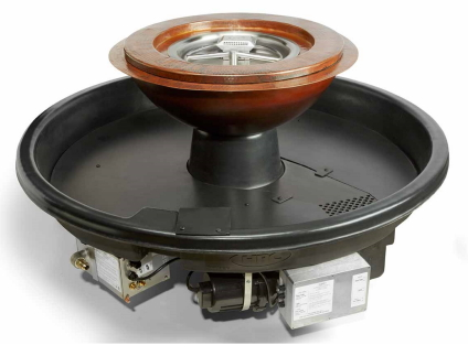 HPC Evolution 360 Hammered Copper Electronic Ignition LP Fire and Water Bowl - 360 Feature WB52R-TEMP360-EI-LP
