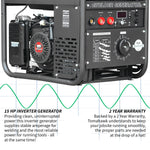 Tomahawk 210 Amp Engine Driven Welder Generator 2000 Watt 15 HP Gas Powered TWG210A