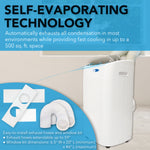Whynter 14,000 BTU (ASHRAE) 10,000 BTU (SACC) Dual Hose Portable Air Conditioner ARC-147WF