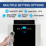 Whynter 14,000 BTU Dual Hose Portable Air Conditioner with Heat ARC-14SH