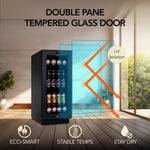 Whynter 15″ Built-in Black Glass 128-can capacity 3.0 cu ft. Beverage Refrigerator BBR-801BG