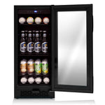 Whynter 15″ Built-in Black Glass 128-can capacity 3.0 cu ft. Beverage Refrigerator BBR-801BG