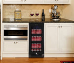 Whynter 15″ Built-in Black Glass 128-can capacity 3.0 cu ft. Beverage Refrigerator BBR-801BG