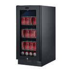 Whynter 15″ Built-in Black Glass 128-can capacity 3.0 cu ft. Beverage Refrigerator BBR-801BG