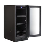 Whynter 15″ Built-in Black Glass 128-can capacity 3.0 cu ft. Beverage Refrigerator BBR-801BG