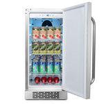 Whynter 15″ Built-In Energy Star 3.0 cu. ft. Indoor/Outdoor Beverage Refrigerator Cooler BOR-326FS