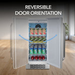 Whynter 15″ Built-In Energy Star 3.0 cu. ft. Indoor/Outdoor Beverage Refrigerator Cooler BOR-326FS