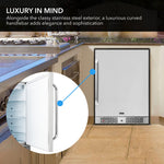 Whynter 24″ Width Energy Star 5.3 cu. ft. Indoor/Outdoor Beverage Refrigerator Cooler BOR-53024-SSW
